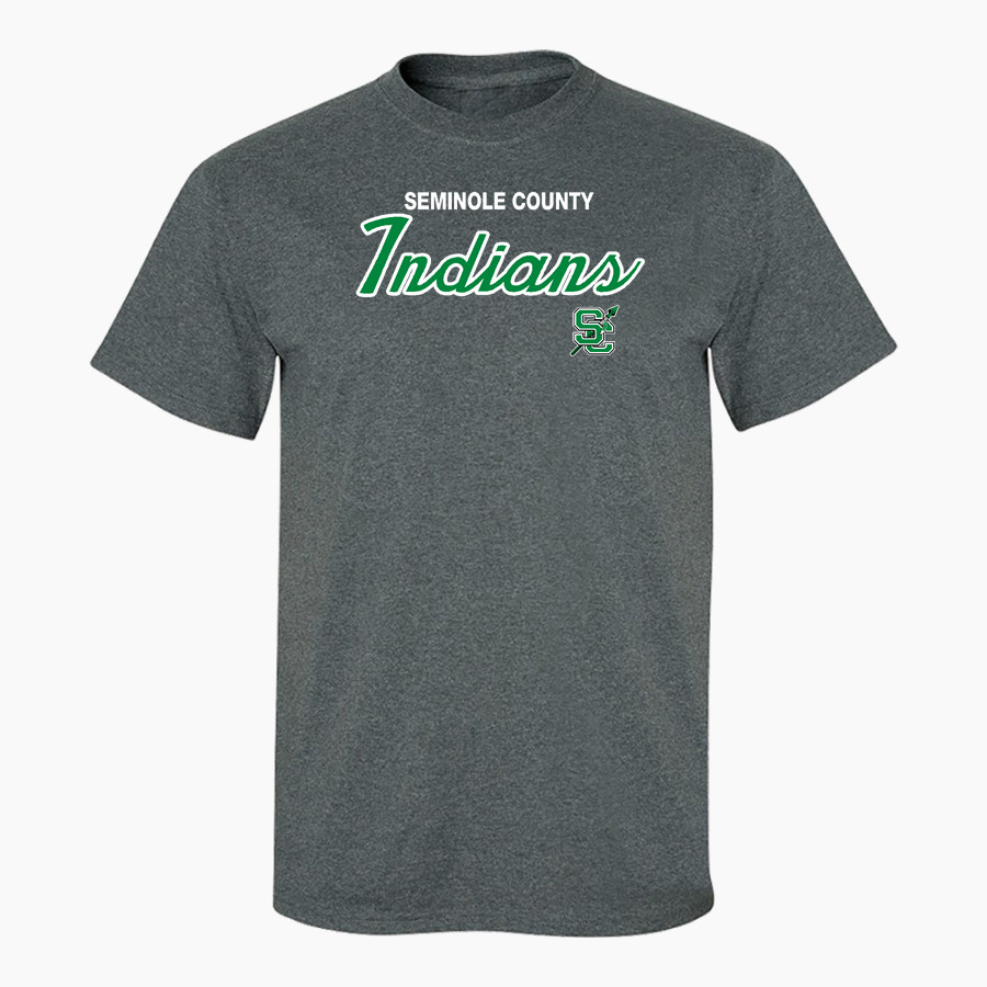 SEMINOLE COUNTY HIGH SCHOOL INDIANS <span class="pdp-name-mascot">SEMINOLE COUNTY INDIANS</span> MV Sport Men's Classic Short Sleeve Tee