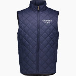 Gunston Herons MV Sport Weatherproof Vintage Men's Diamond Quilt Vest Front Thumbnail