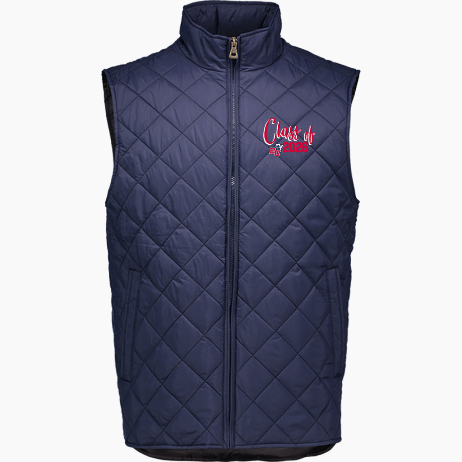 Bluefield University Sideline Store <span class="pdp-name-mascot">Bluefield University</span> MV Sport Weatherproof Vintage Men's Diamond Quilt Vest
