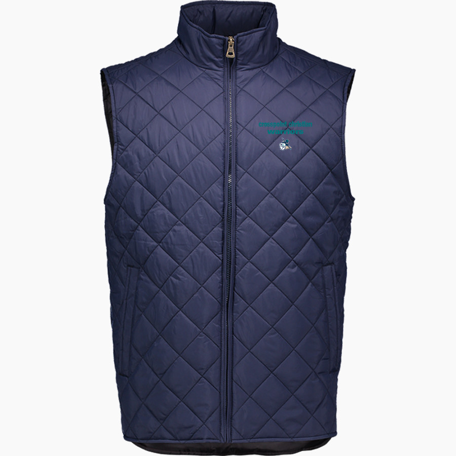 Crosspoint Christian Warriors MV Sport Weatherproof Vintage Men's Diamond Quilt Vest