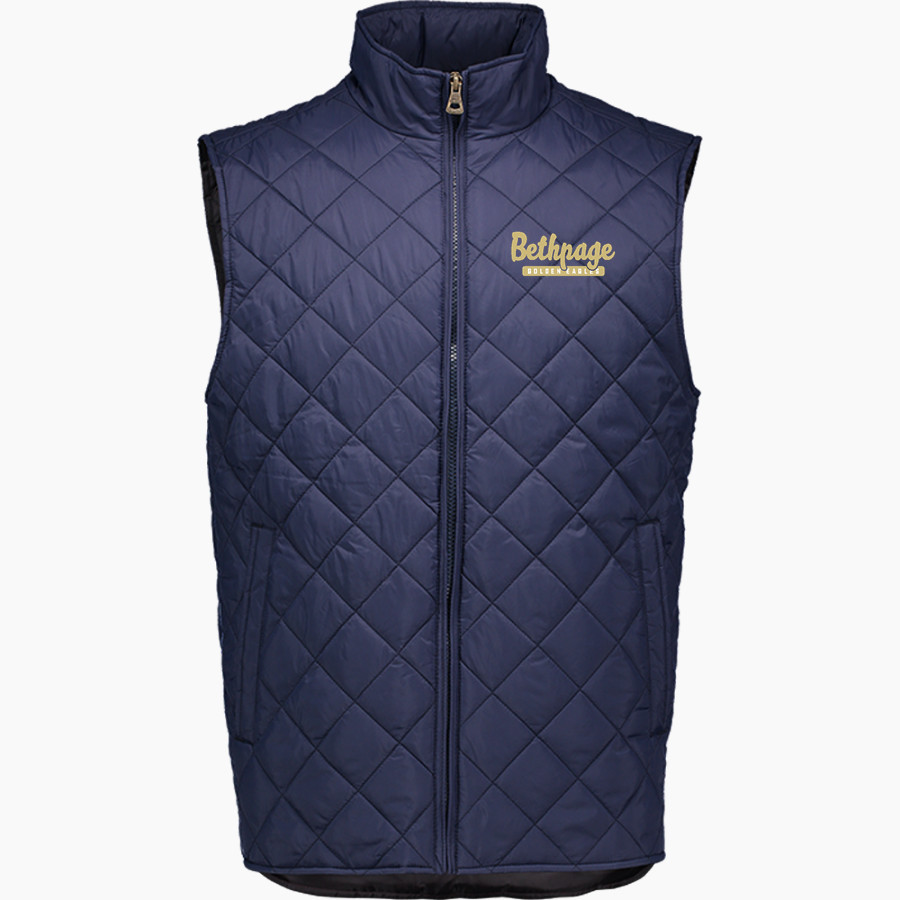 BETHPAGE HIGH SCHOOL GOLDEN EAGLES Weatherproof Vintage Men's Diamond Quilt Vest