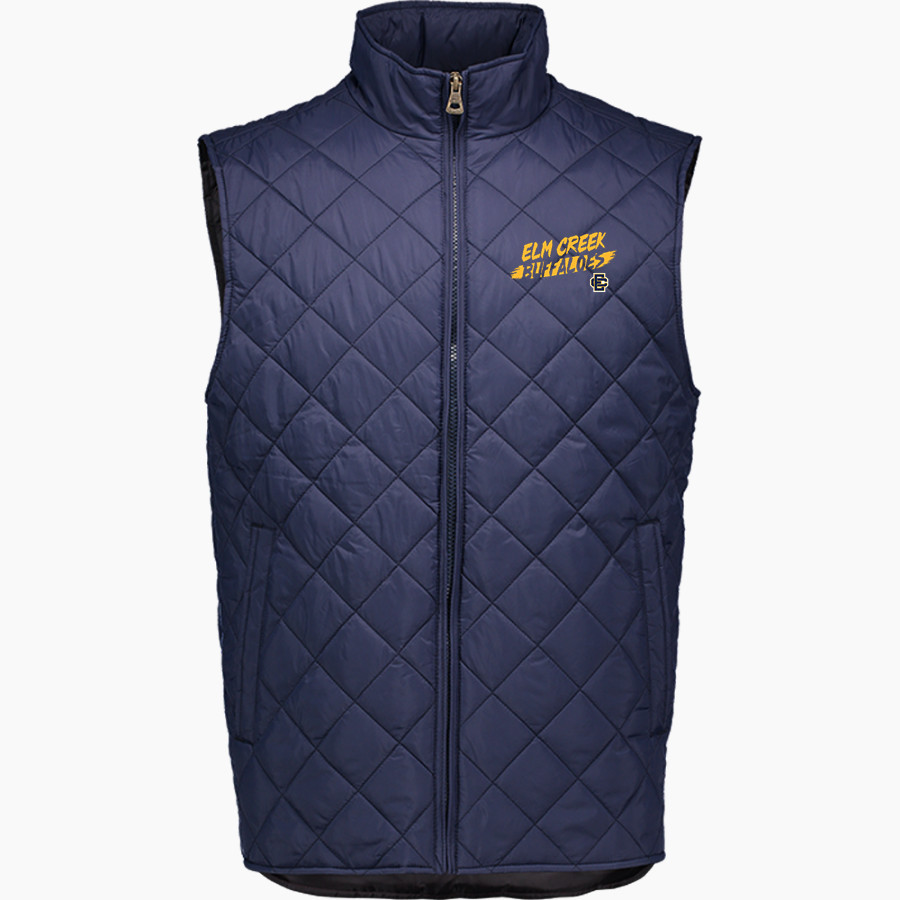 Elm Creek Buffaloes <span class="pdp-name-mascot">Elm Creek Buffaloes</span> MV Sport Weatherproof Vintage Men's Diamond Quilt Vest