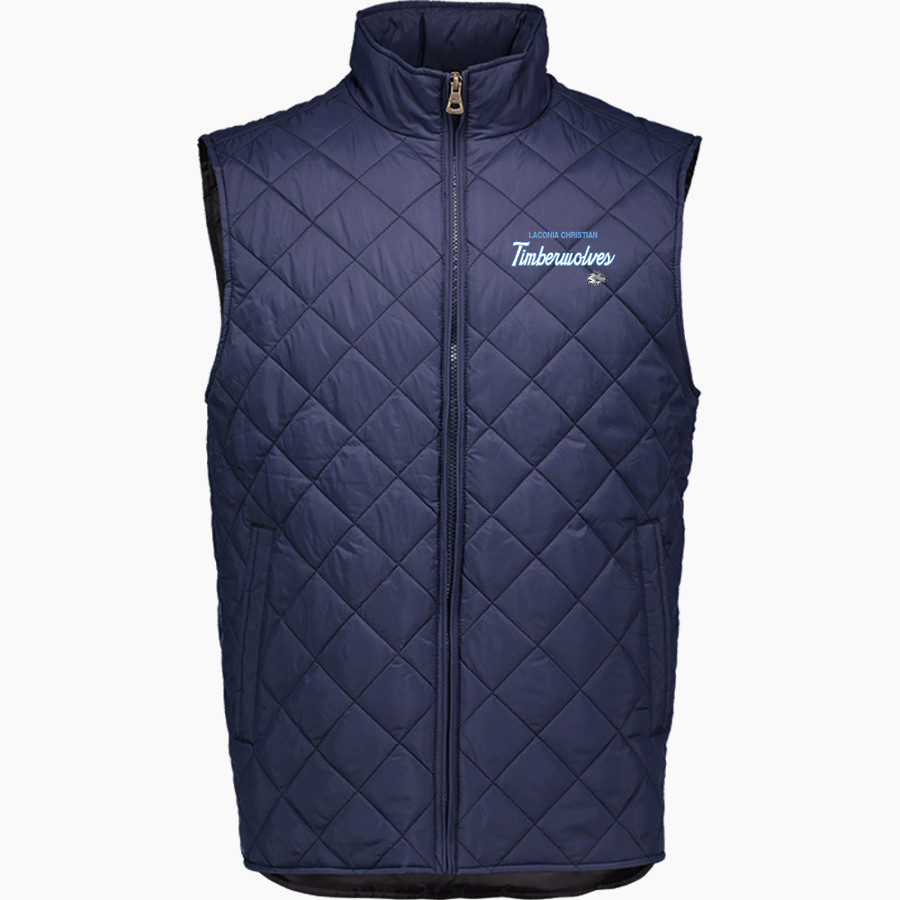 Laconia Christian Academy Timberwolves MV Sport Weatherproof Vintage Men's Diamond Quilt Vest