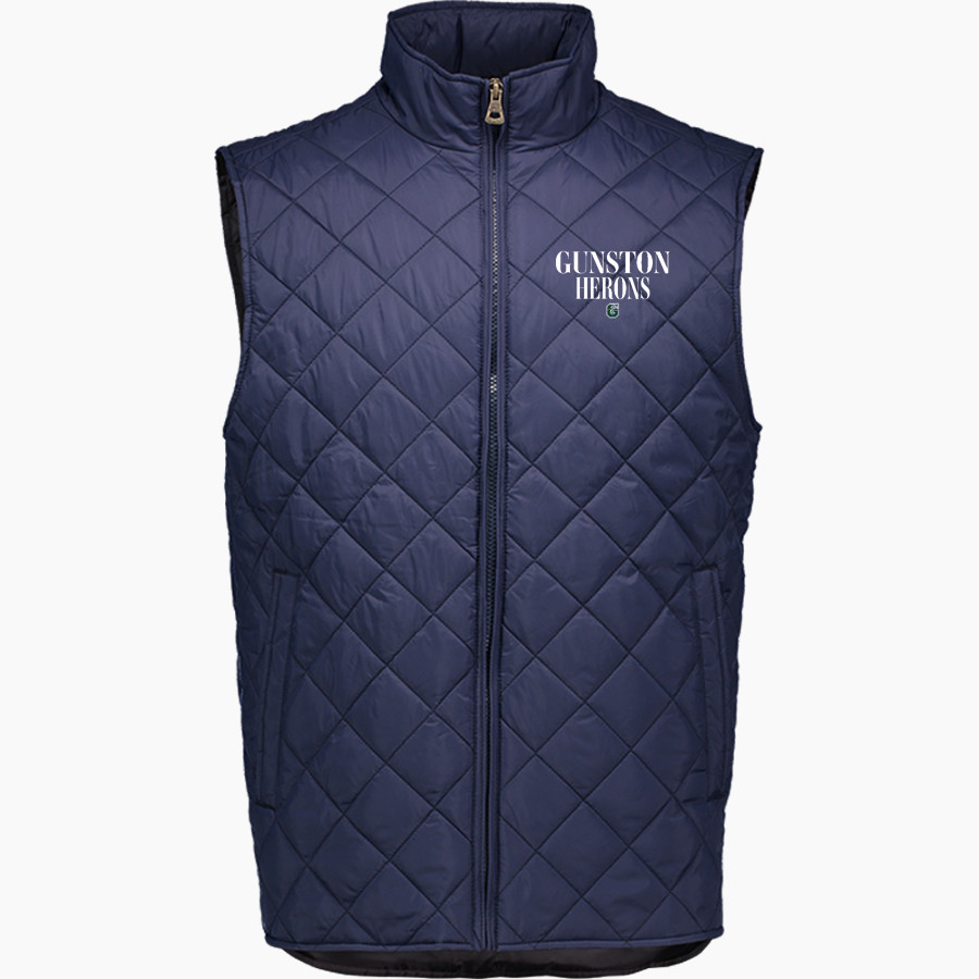 Gunston Herons MV Sport Weatherproof Vintage Men's Diamond Quilt Vest