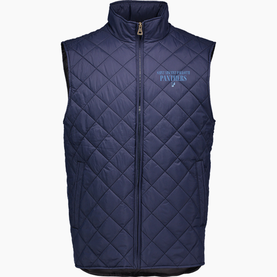 SAINT VINCENT PALLOTTI H S PANTHERS <span class="pdp-name-mascot">SAINT VINCENT PALLOTTI PANTHERS</span> MV Sport Weatherproof Vintage Men's Diamond Quilt Vest