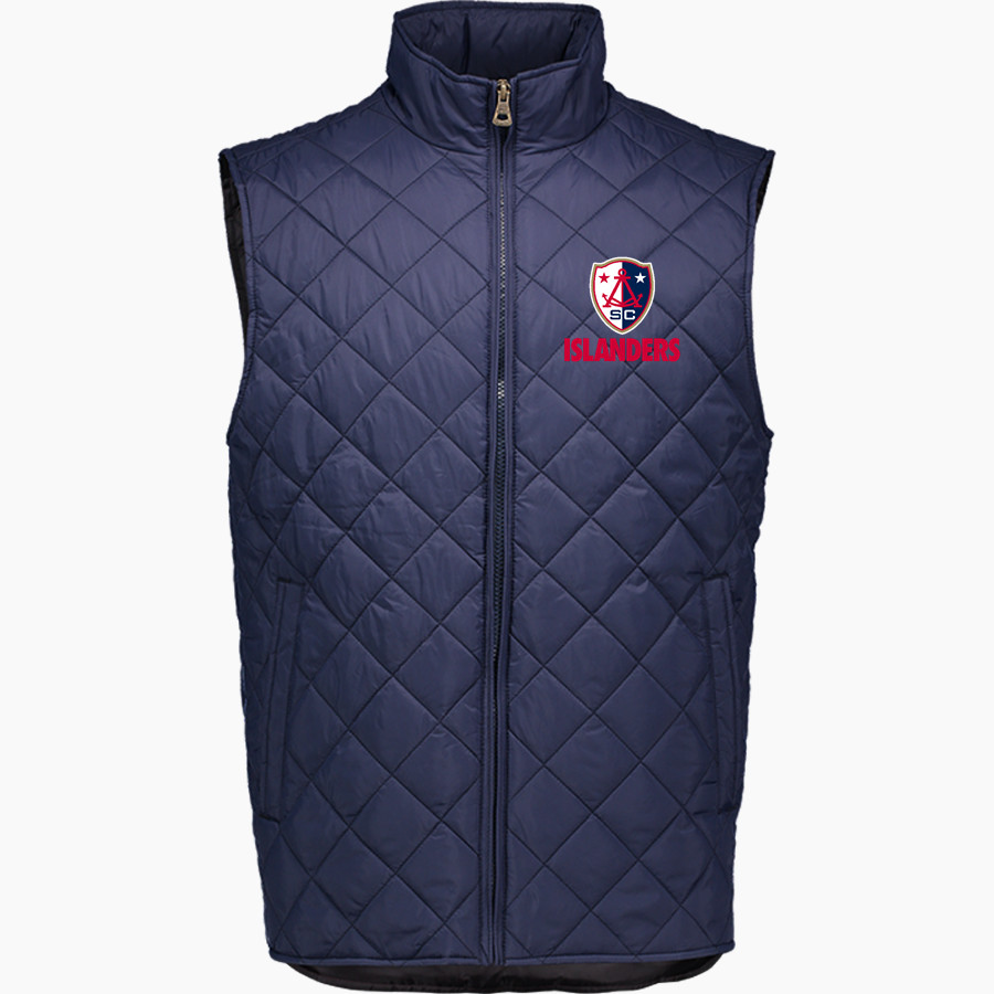 Alameda Soccer Club Islanders <span class="pdp-name-mascot">Alameda Soccer Club Islanders</span> MV Sport Weatherproof Vintage Men's Diamond Quilt Vest