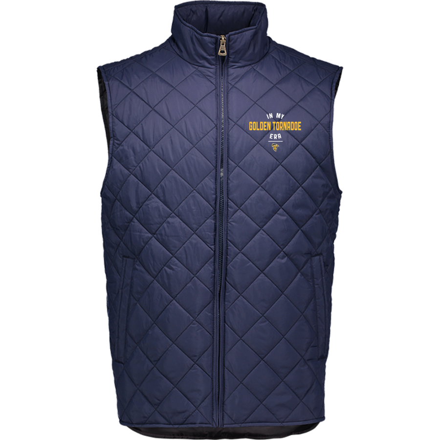 POMPANO BEACH HIGH SCHOOL GOLDEN TORNADOES <span class="pdp-name-mascot">POMPANO BEACH GOLDEN TORNADOES</span> MV Sport Weatherproof Vintage Men's Diamond Quilt Vest