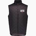 PERRY HIGH SCHOOL MAROONS MV Sport Weatherproof Vintage Men's Diamond Quilt Vest Front Thumbnail