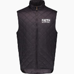 FAITH CHRISTIAN ACADEMY LIONS <span class="pdp-name-mascot">FAITH LIONS</span> MV Sport Weatherproof Vintage Men's Diamond Quilt Vest Front Thumbnail