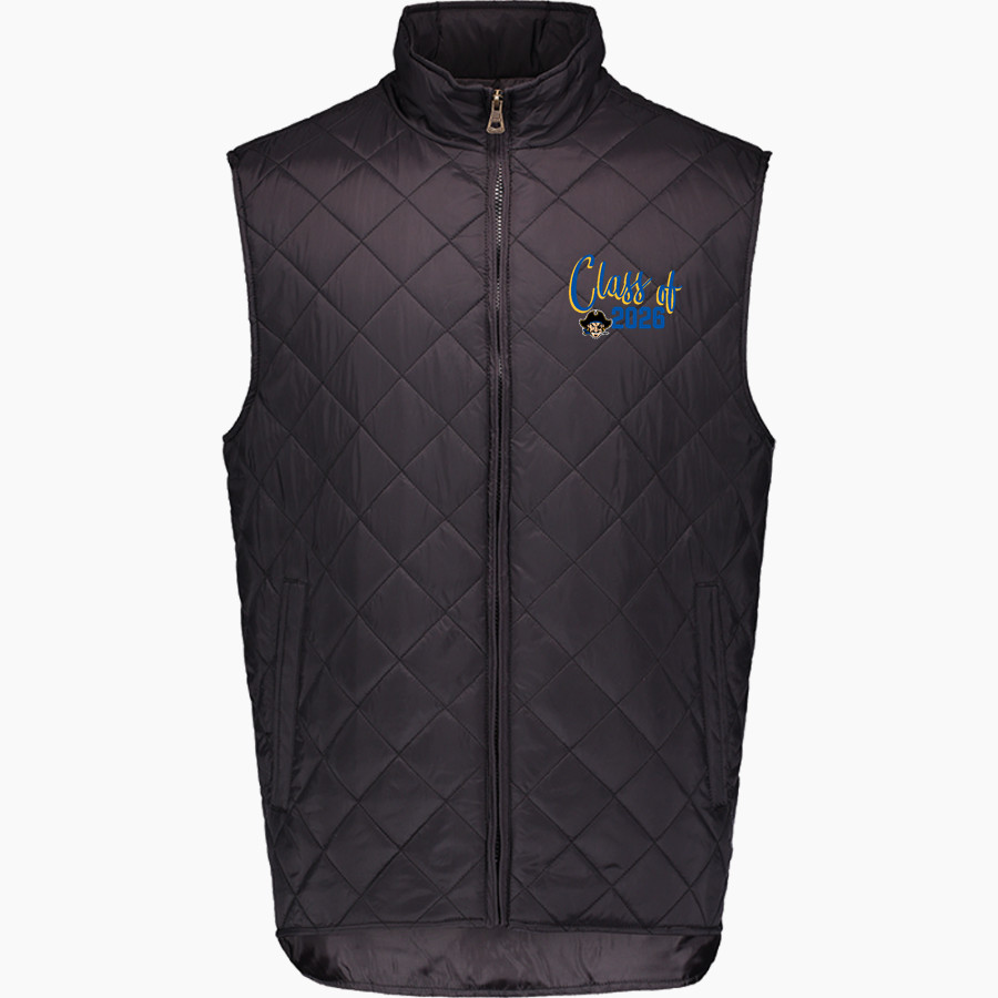 GENOA HUGO HIGH SCHOOL PIRATES <span class="pdp-name-mascot">GENOA HUGO PIRATES</span> MV Sport Weatherproof Vintage Men's Diamond Quilt Vest