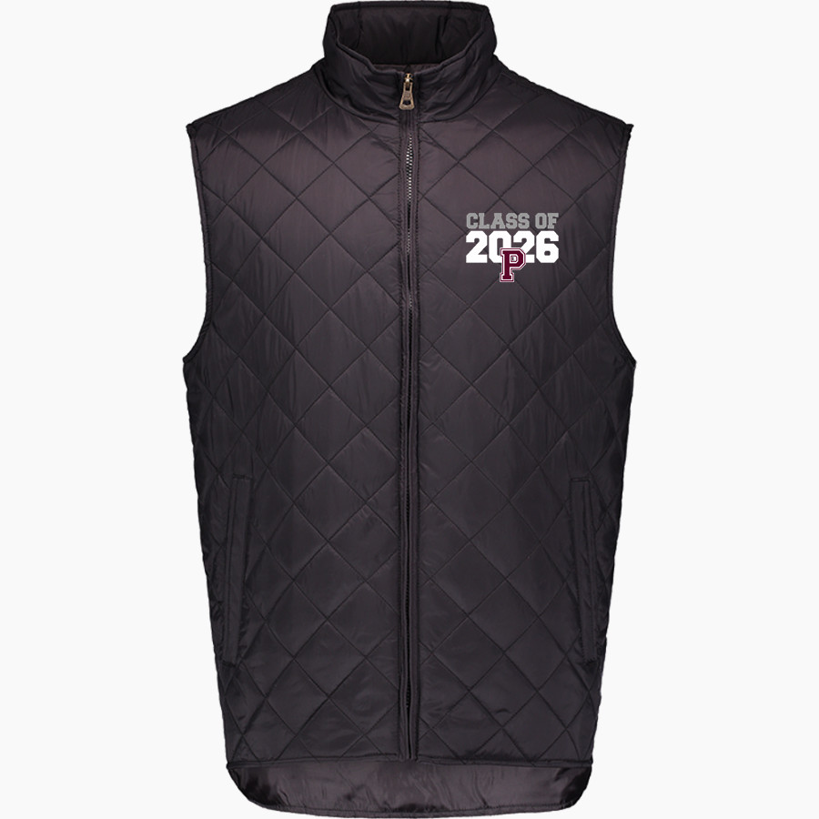PERRY HIGH SCHOOL MAROONS MV Sport Weatherproof Vintage Men's Diamond Quilt Vest