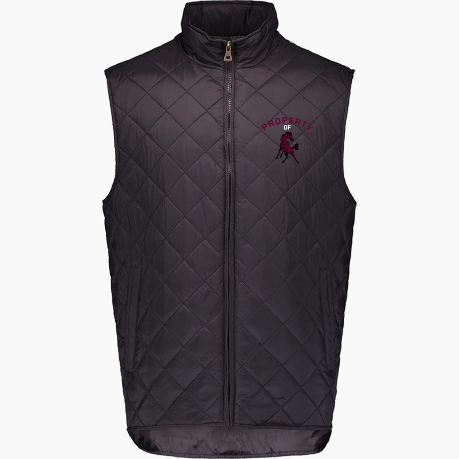 Shawsville Mustangs MV Sport Weatherproof Vintage Men's Diamond Quilt Vest