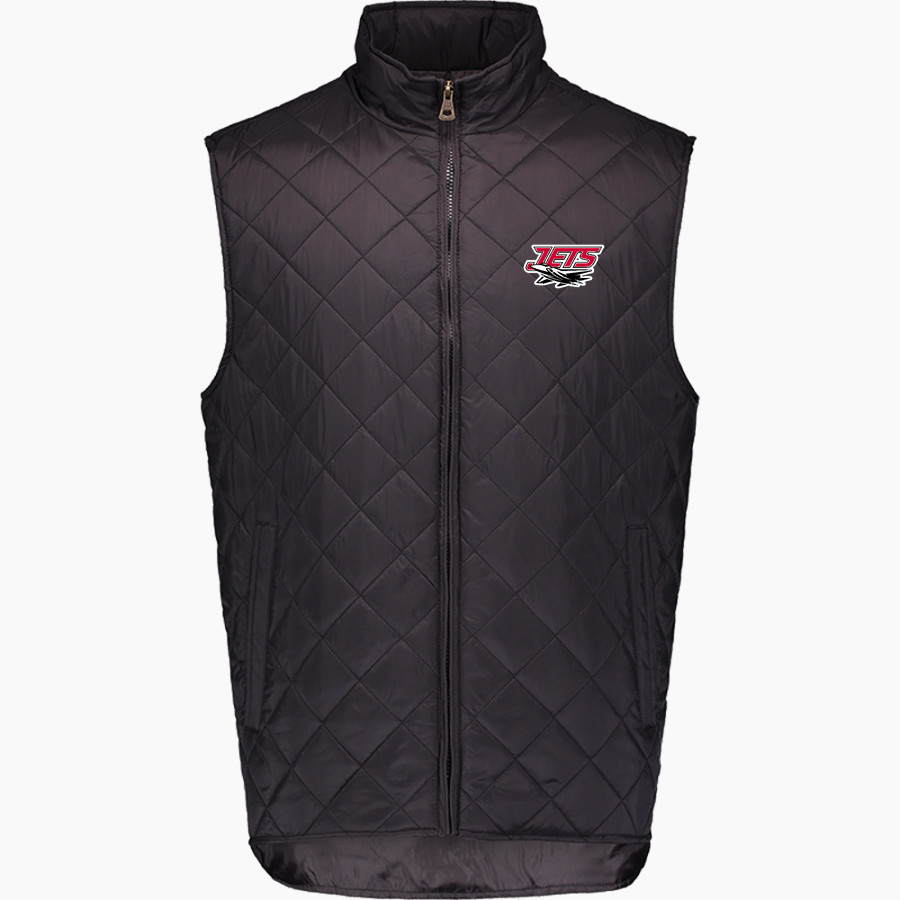 North Central Jets MV Sport Weatherproof Vintage Men's Diamond Quilt Vest