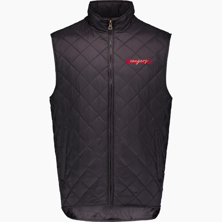 Cardinal Mooney Cougars <span class="pdp-name-mascot">Cardinal Mooney Cougars</span> MV Sport Weatherproof Vintage Men's Diamond Quilt Vest