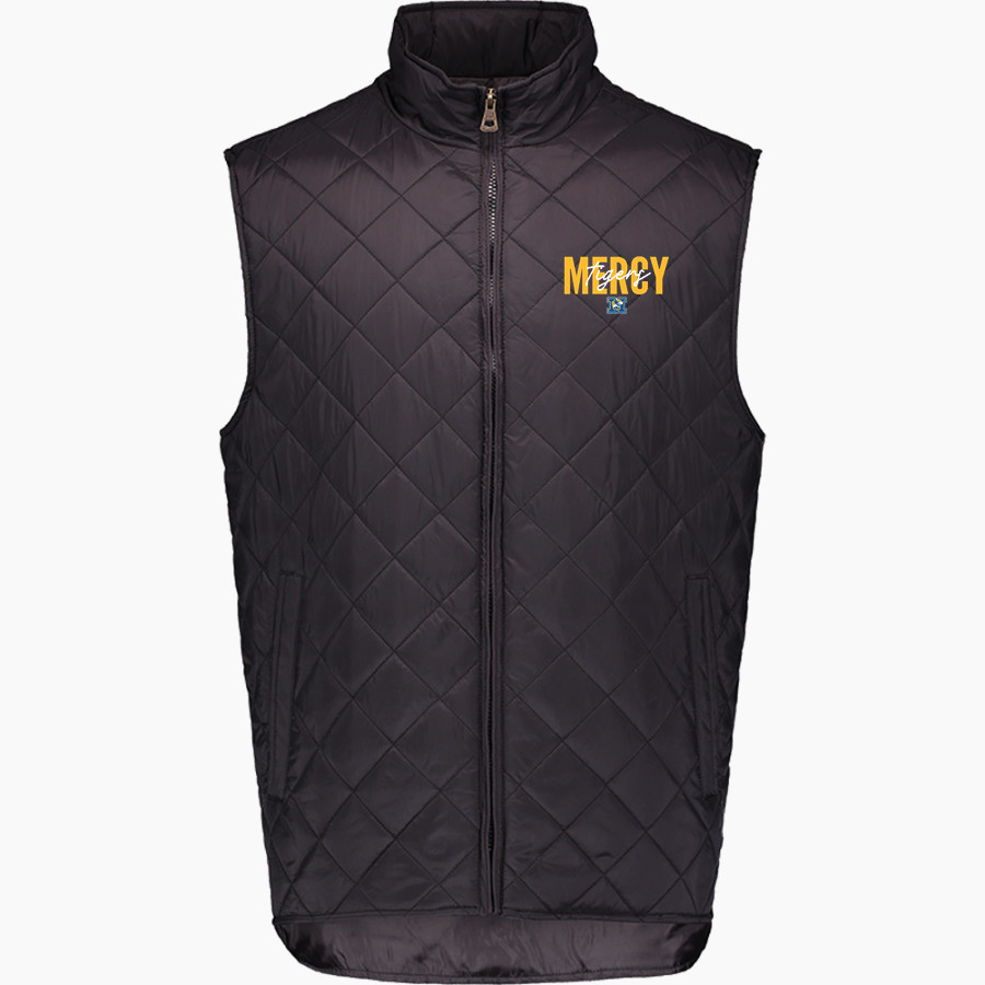 Mercy High School Tigers Online Store MV Sport Weatherproof Vintage Men's Diamond Quilt Vest