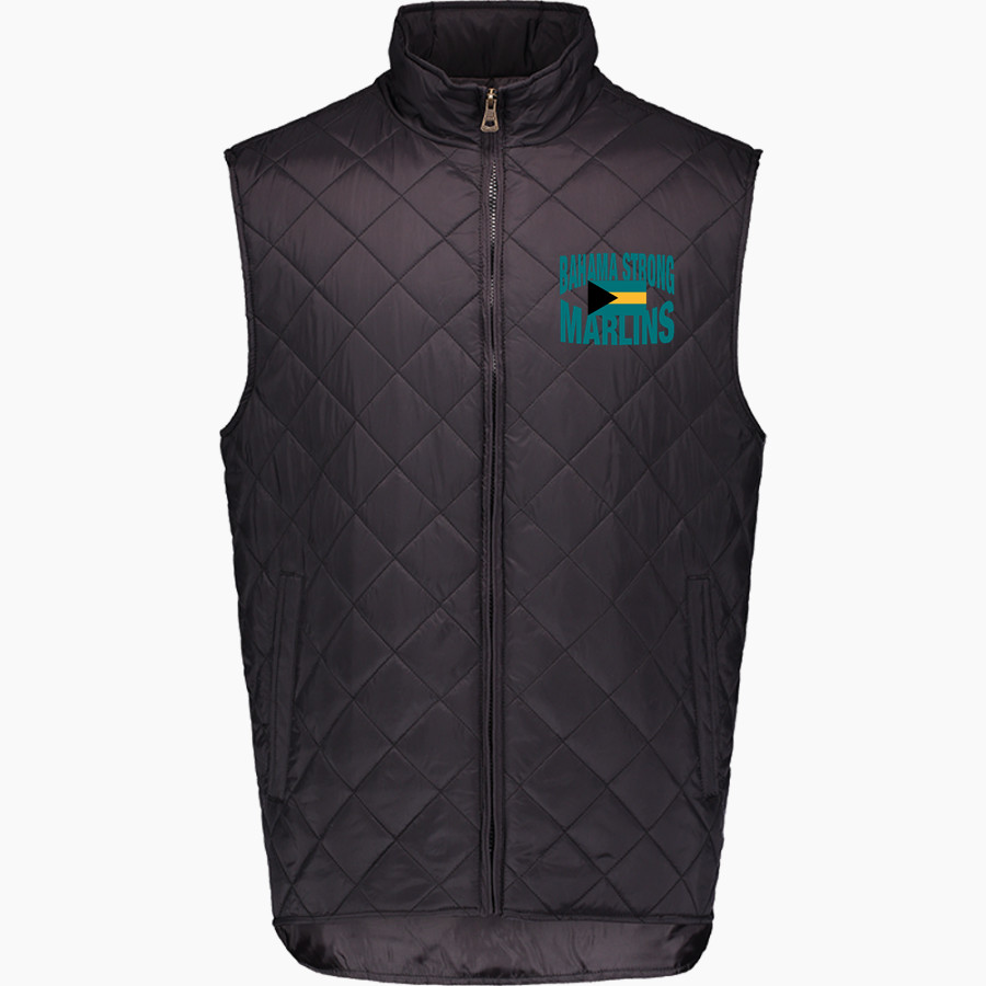 Bahama Strong Marlins MV Sport Weatherproof Vintage Men's Diamond Quilt Vest