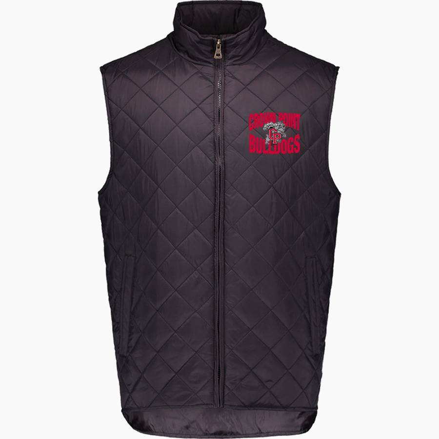 Crown Point Bulldogs <span class="pdp-name-mascot">Crown Point School Corporation Bulldogs</span> MV Sport Weatherproof Vintage Men's Diamond Quilt Vest