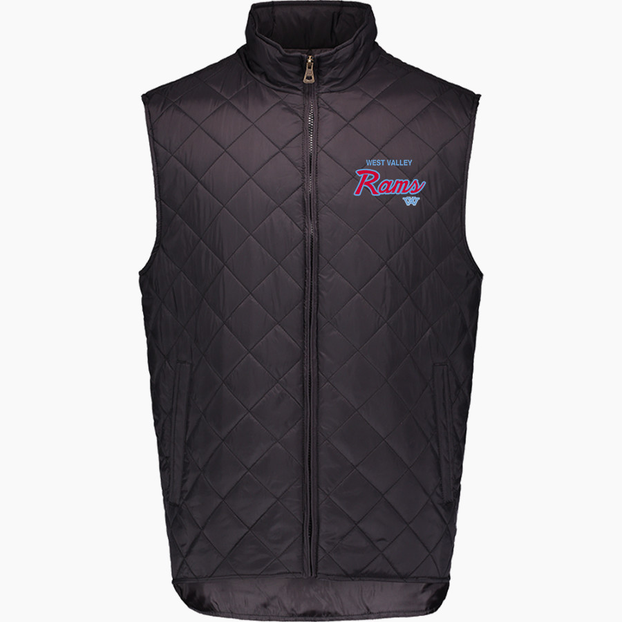 West Valley Rams Online Store <span class="pdp-name-mascot">West Valley Rams</span> MV Sport Weatherproof Vintage Men's Diamond Quilt Vest