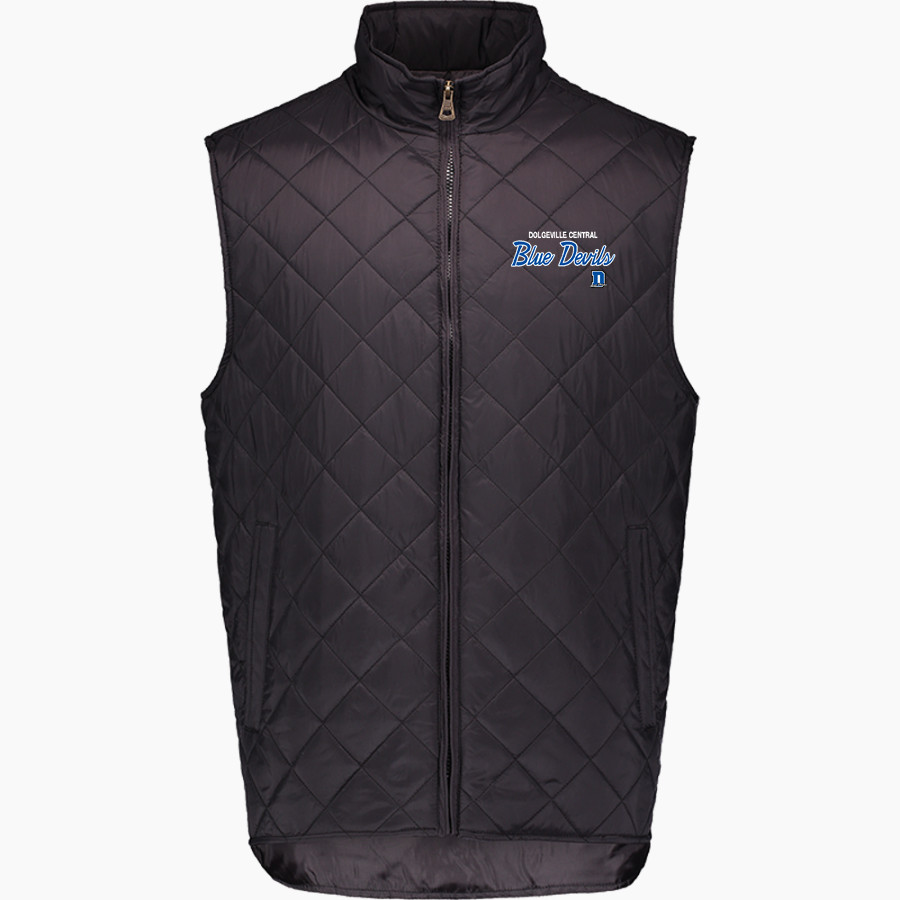 Dolgeville Central Blue Devils <span class="pdp-name-mascot">Dolgeville Central Blue Devils</span> MV Sport Weatherproof Vintage Men's Diamond Quilt Vest