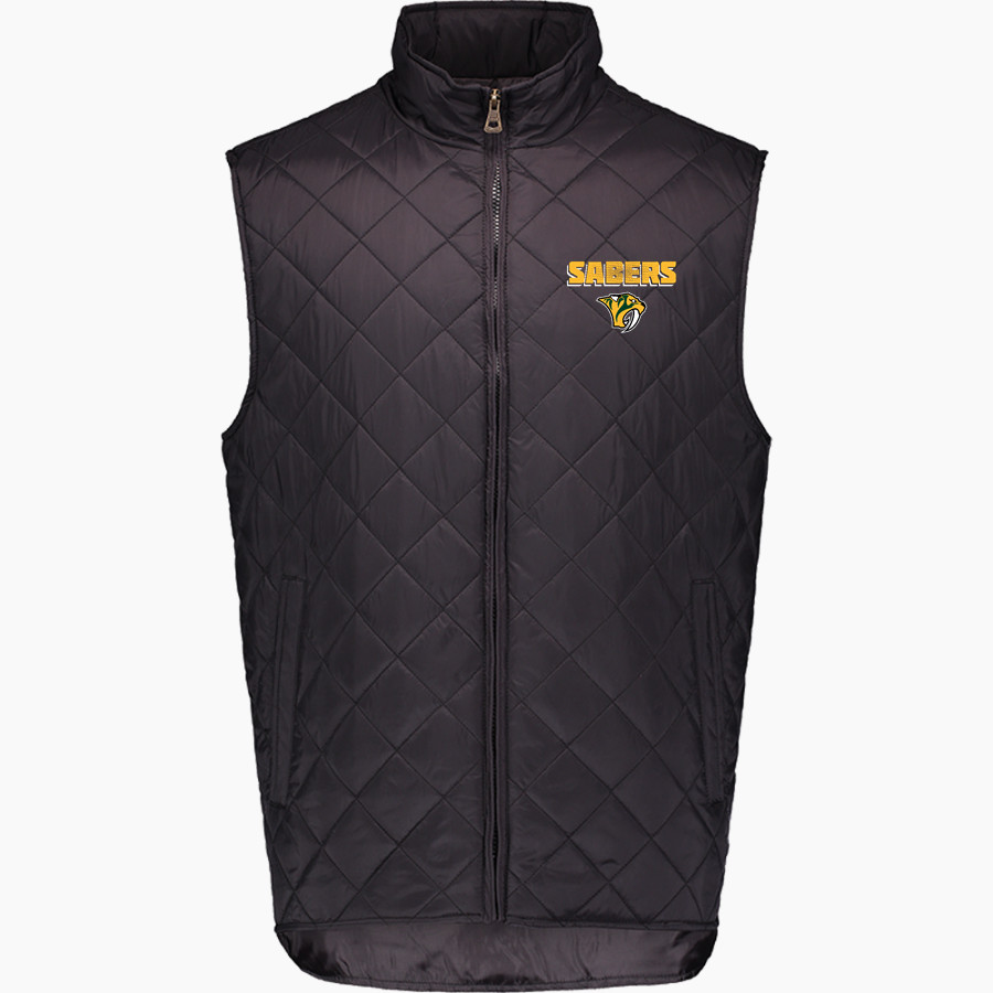 THE HIGH SCHOOL OF SAINT THOMAS MORE SABERS <span class="pdp-name-mascot">SAINT THOMAS MORE SABERS</span> MV Sport Weatherproof Vintage Men's Diamond Quilt Vest
