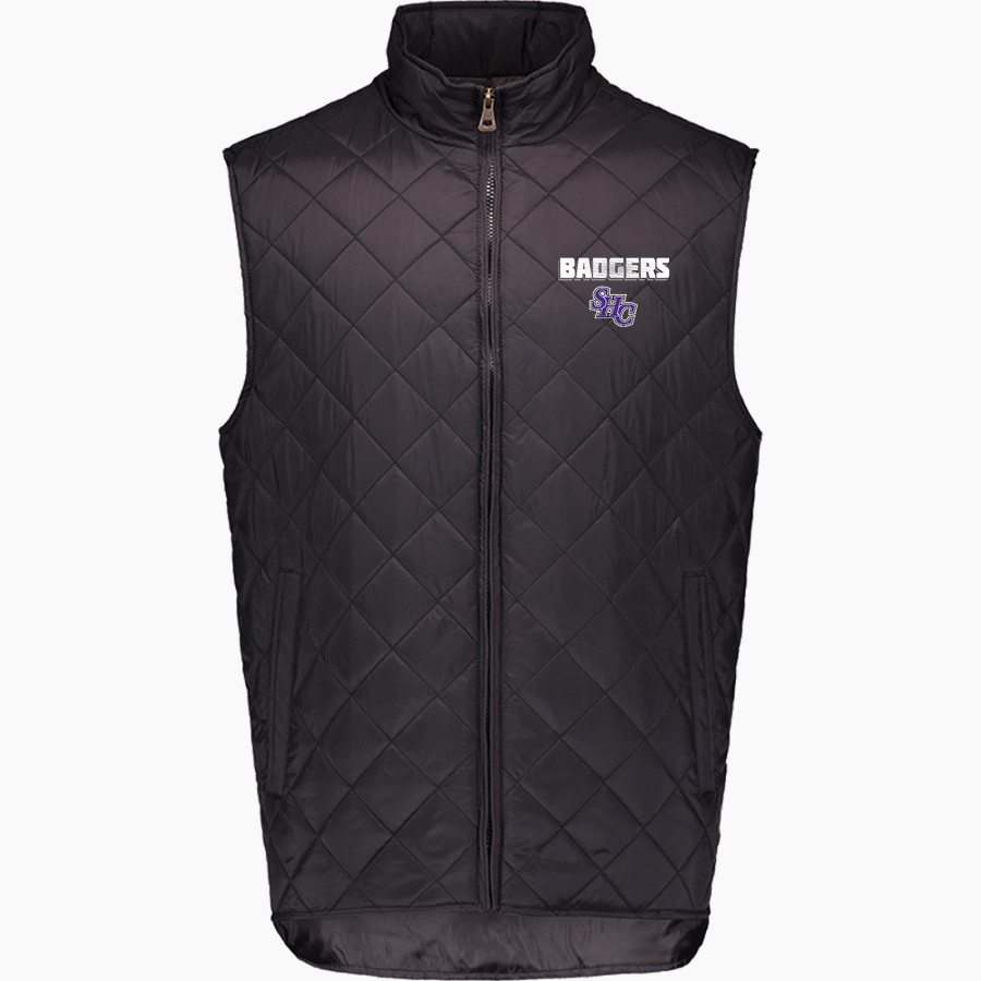 Spring Hill Badgers MV Sport Weatherproof Vintage Men's Diamond Quilt Vest