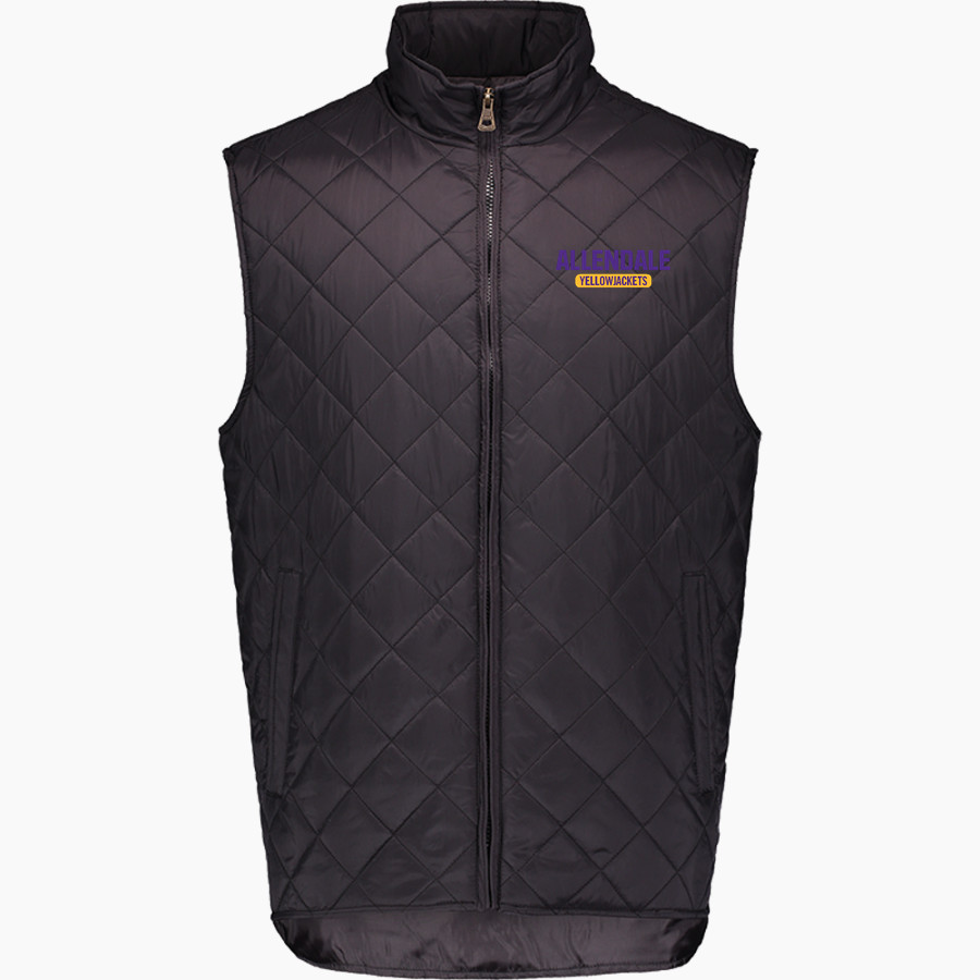 Allendale Yellowjackets <span class="pdp-name-mascot">Allendale Yellowjackets</span> MV Sport Weatherproof Vintage Men's Diamond Quilt Vest