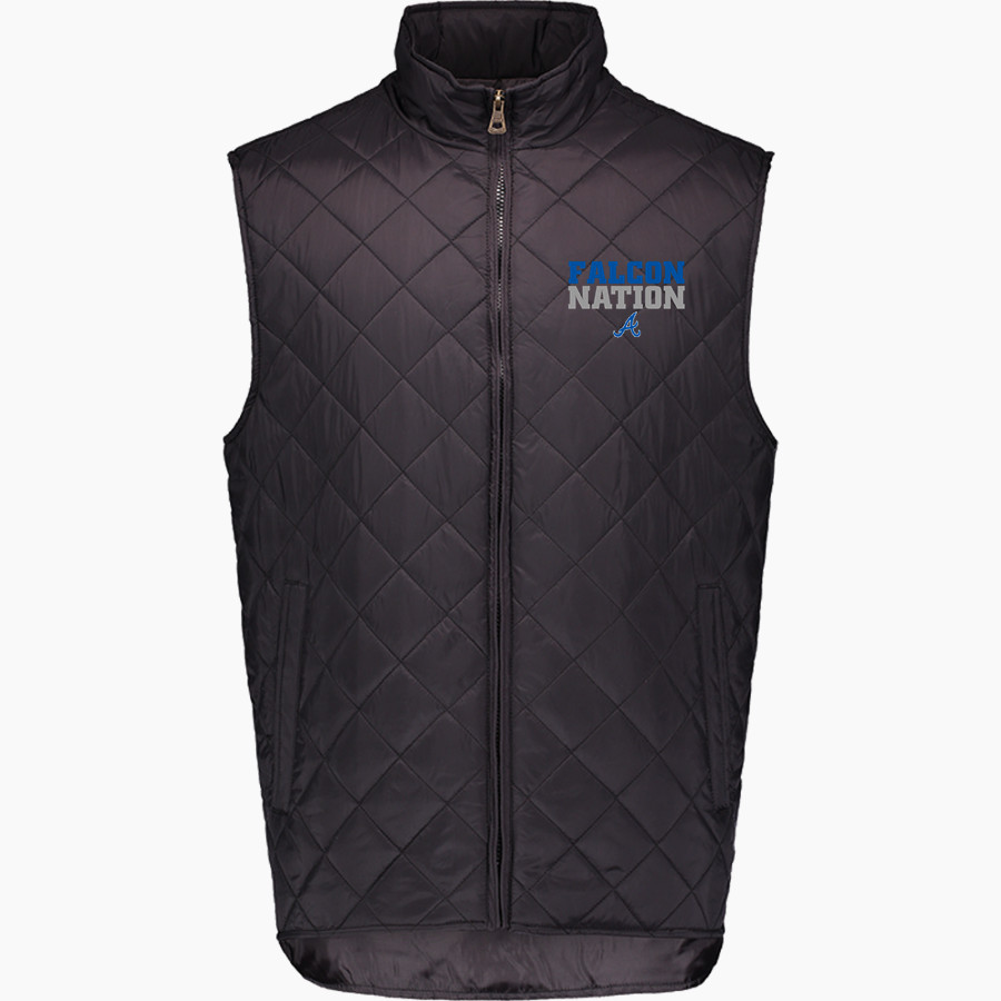 ATWATER HIGH SCHOOL FALCONS MV Sport Weatherproof Vintage Men's Diamond Quilt Vest