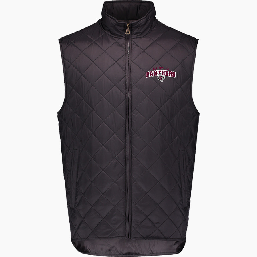 SAINT JO HIGH SCHOOL PANTHERS <span class="pdp-name-mascot">SAINT JO PANTHERS</span> MV Sport Weatherproof Vintage Men's Diamond Quilt Vest