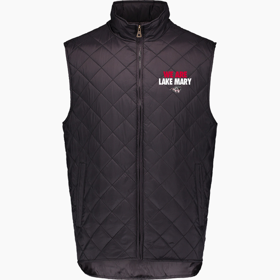 Lake Mary Rams MV Sport Weatherproof Vintage Men's Diamond Quilt Vest