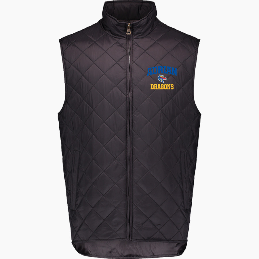 ADRIAN HIGH SCHOOL DRAGONS MV Sport Weatherproof Vintage Men's Diamond Quilt Vest