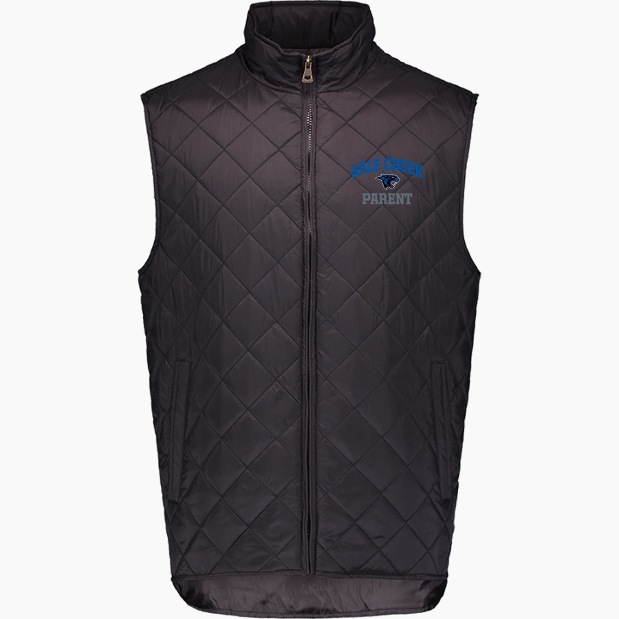 SALE CREEK Panthers Online Store <span class="pdp-name-mascot">SALE CREEK PANTHERS /LADY</span> MV Sport Weatherproof Vintage Men's Diamond Quilt Vest