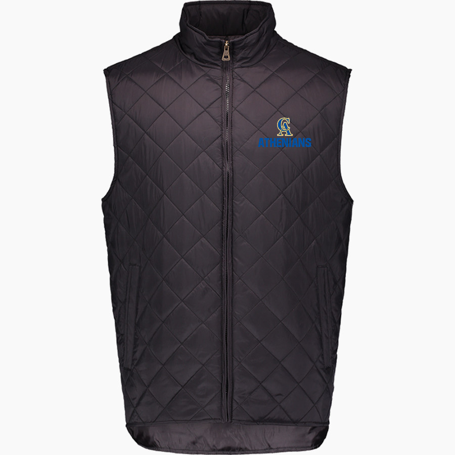 CRAWFORDSVILLE HIGH SCHOOL ATHENIANS MV Sport Weatherproof Vintage Men's Diamond Quilt Vest