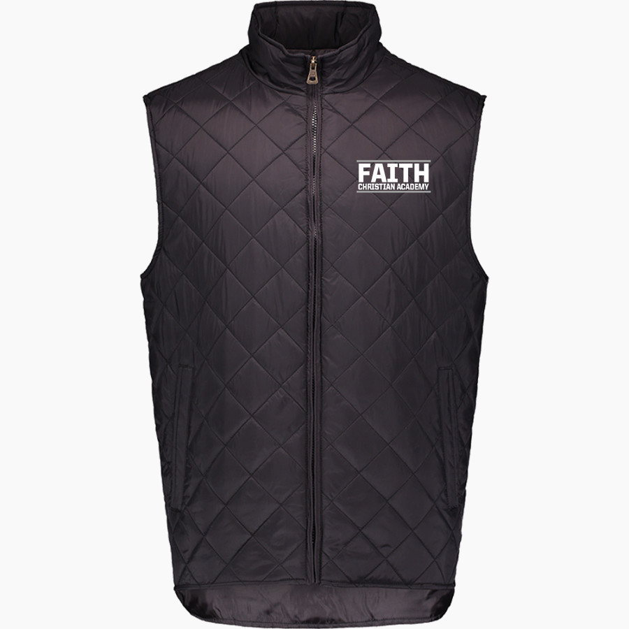 FAITH CHRISTIAN ACADEMY LIONS <span class="pdp-name-mascot">FAITH LIONS</span> MV Sport Weatherproof Vintage Men's Diamond Quilt Vest