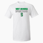 WEST MONONA HIGH SCHOOL SPARTANS MV Sport Men's Classic Short Sleeve Tee Front Thumbnail