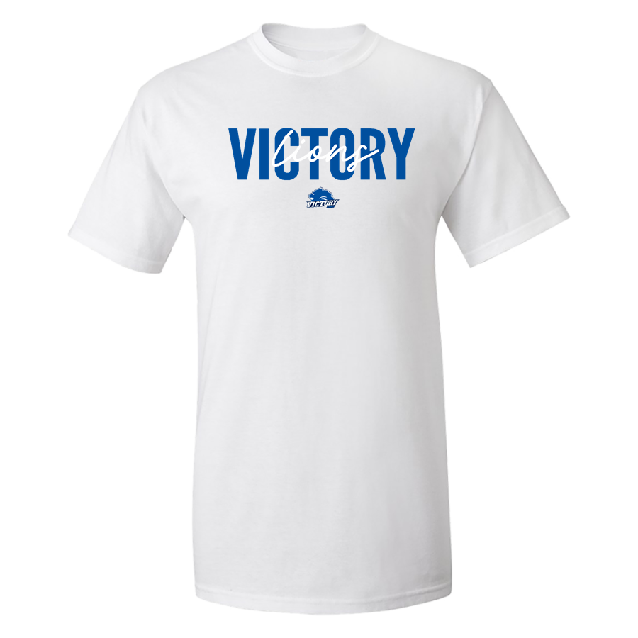 VICTORY CHRISTIAN SCHOOL LIONS <span class="pdp-name-mascot">VICTORY LIONS</span> MV Sport Men's Classic Short Sleeve Tee