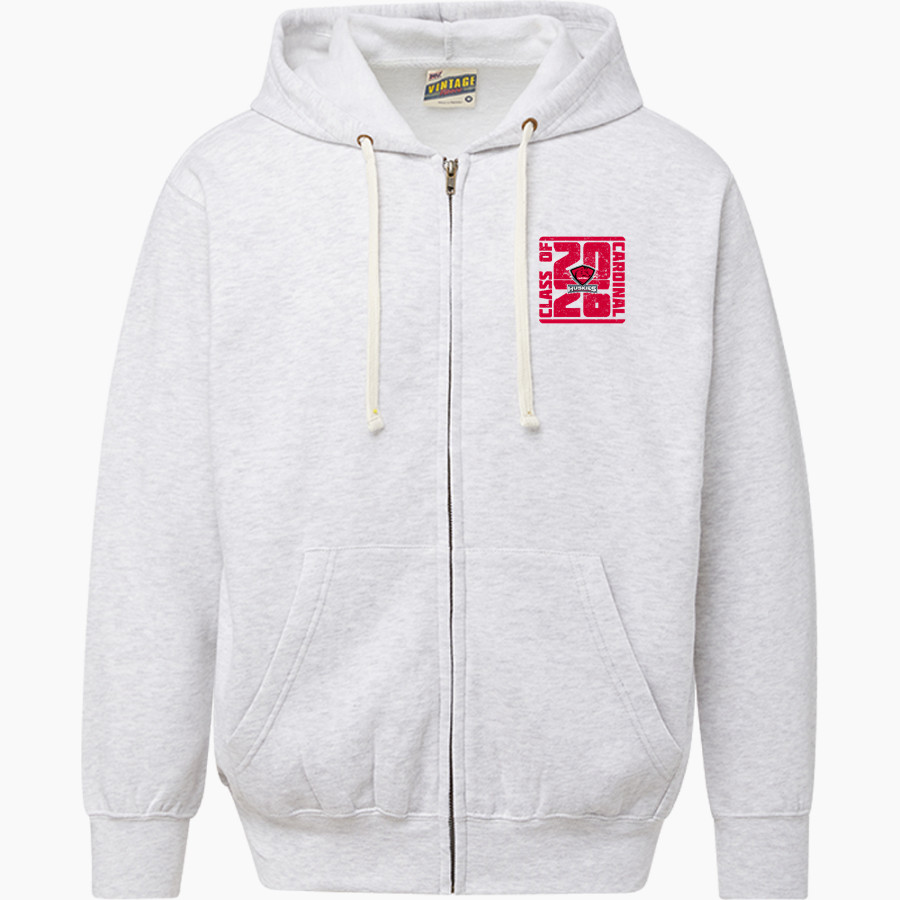 CARDINAL HIGH SCHOOL HUSKIES <span class="pdp-name-mascot">CARDINAL HUSKIES</span> MV Sport Men's Vintage Fleece Full-Zip Hoodie