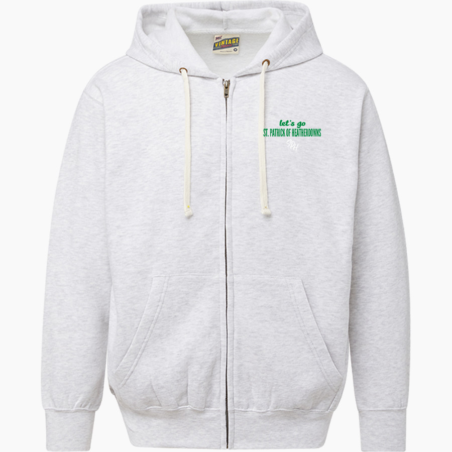St. Patrick of Heatherdowns Irish <span class="pdp-name-mascot">St. Patrick of Heatherdowns Irish</span> MV Sport Men's Vintage Fleece Full-Zip Hoodie
