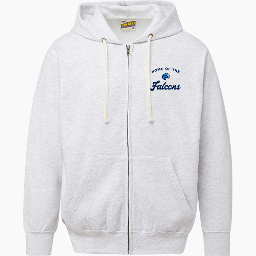 Salem Falcons <span class="pdp-name-mascot">Salem School District Falcons</span> MV Sport Men's Vintage Fleece Full-Zip Hoodie