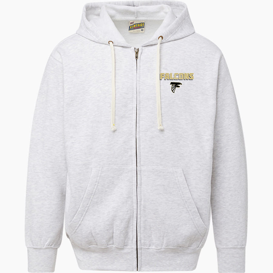 Northview Falcons <span class="pdp-name-mascot">Northview Middle School Falcons</span> MV Sport Men's Vintage Fleece Full-Zip Hoodie