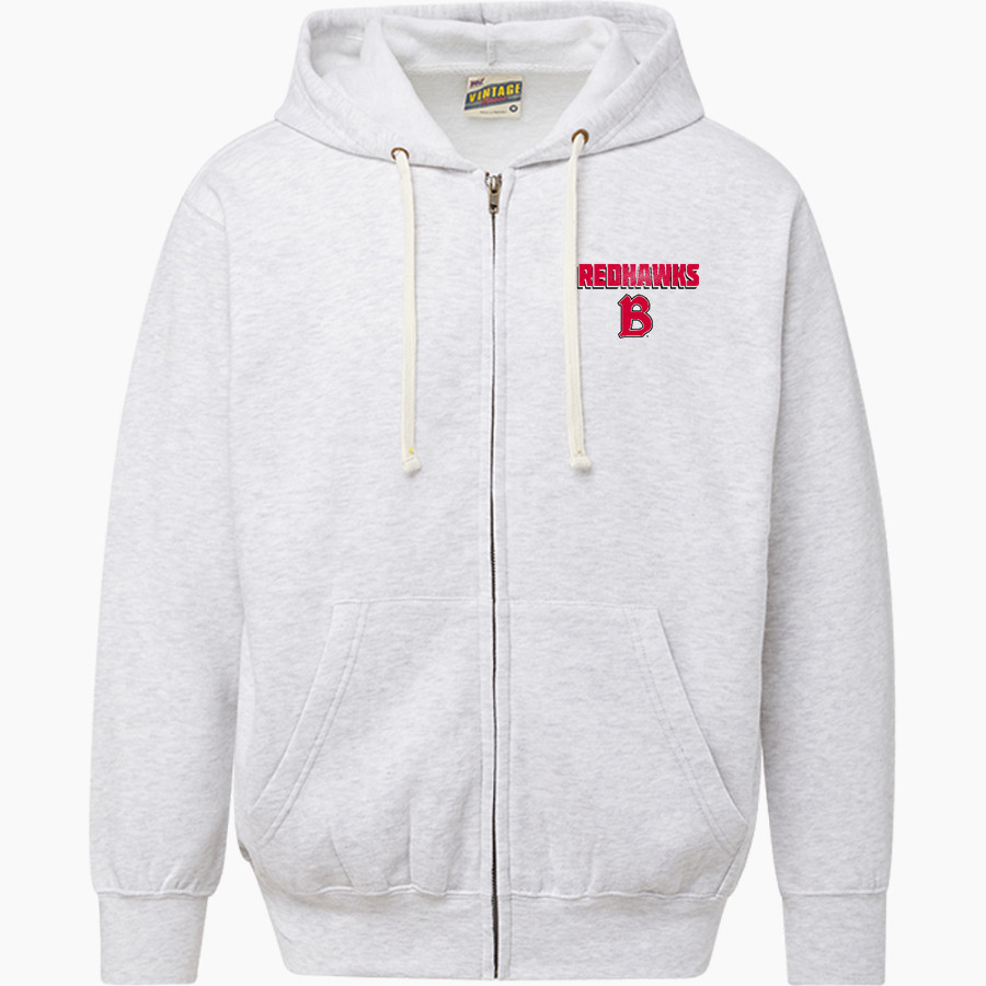 Benedictine University Mesa Redhawks <span class="pdp-name-mascot">Benedictine University Redhawks</span> MV Sport Men's Vintage Fleece Full-Zip Hoodie