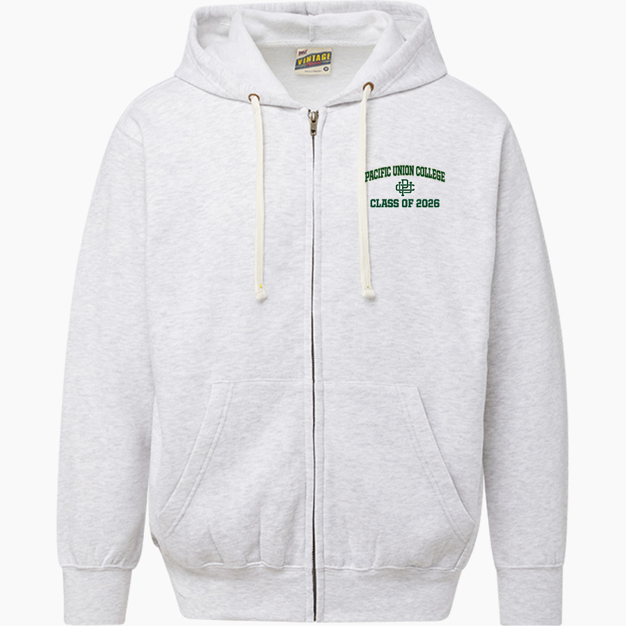 Pacific Union College Pioneers <span class="pdp-name-mascot">Pacific Union College Pioneers</span> MV Sport Men's Vintage Fleece Full-Zip Hoodie