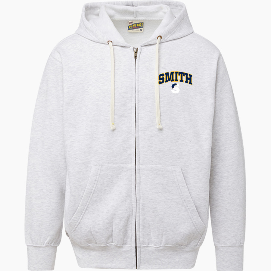 Smith Bears <span class="pdp-name-mascot">SMITH COLLEGE BEARS</span> MV Sport Men's Vintage Fleece Full-Zip Hoodie