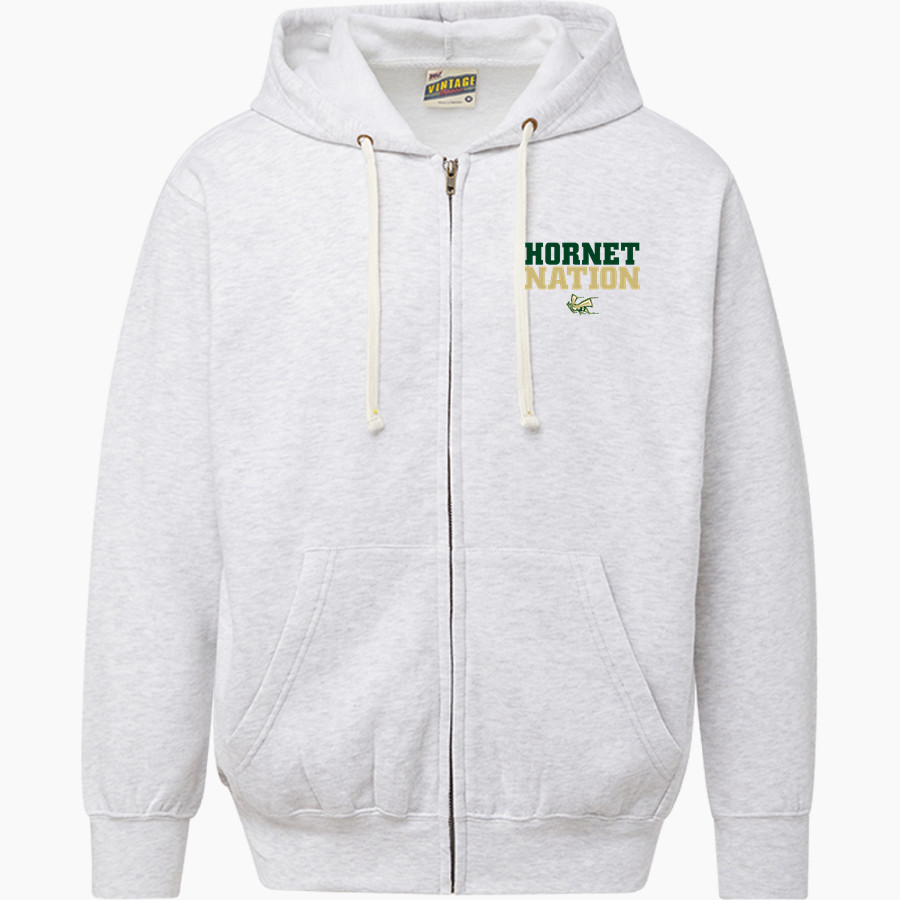 MINERAL SPRINGS HIGH SCHOOL HORNETS <span class="pdp-name-mascot">MINERAL SPRINGS HORNETS</span> MV Sport Men's Vintage Fleece Full-Zip Hoodie