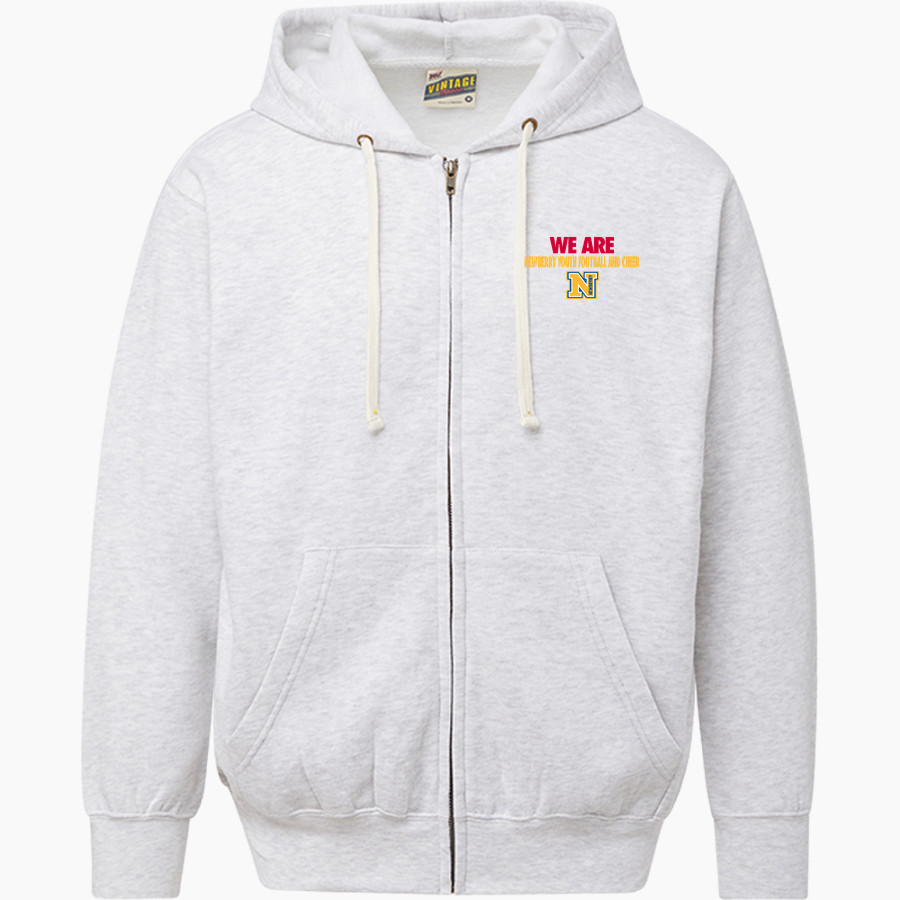 Newberry Youth Football And Cheer Panthers <span class="pdp-name-mascot">Newberry Youth Football And Cheer Panthers</span> MV Sport Men's Vintage Fleece Full-Zip Hoodie