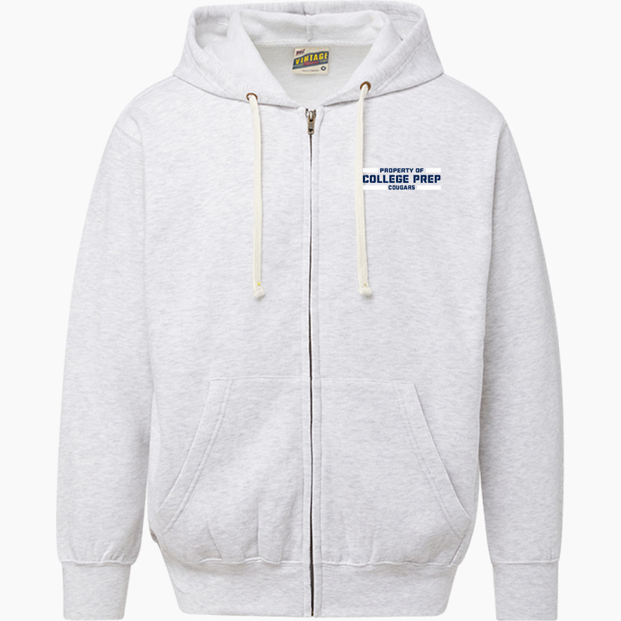 College Prep Cougars <span class="pdp-name-mascot">College Prep Cougars</span> MV Sport Men's Vintage Fleece Full-Zip Hoodie