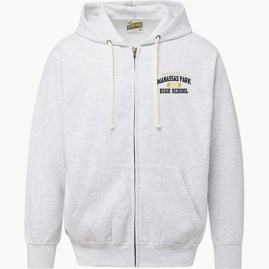 Manassas Park Cougars <span class="pdp-name-mascot">Manassas Park Cougars</span> MV Sport Men's Vintage Fleece Full-Zip Hoodie