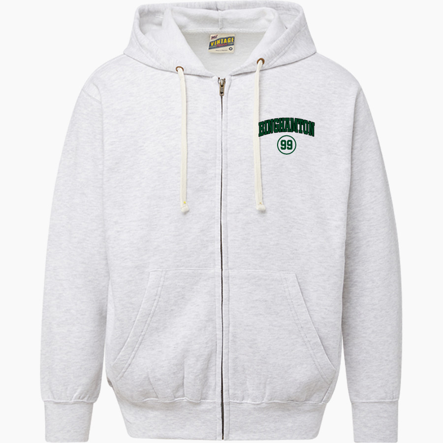 Binghamton University <span class="pdp-name-mascot">Binghamton Bearcats</span> MV Sport Men's Vintage Fleece Full-Zip Hoodie