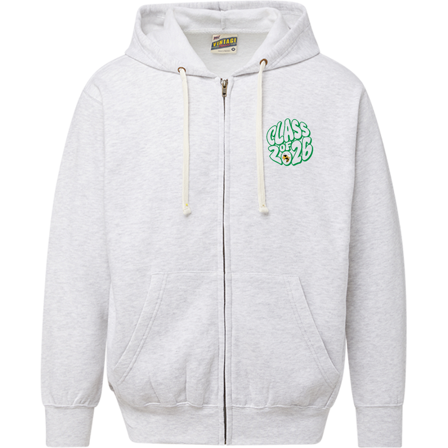 WINDSOR HIGH SCHOOL YELLOW JACKETS <span class="pdp-name-mascot">WINDSOR YELLOW JACKETS</span> MV Sport Men's Vintage Fleece Full-Zip Hoodie