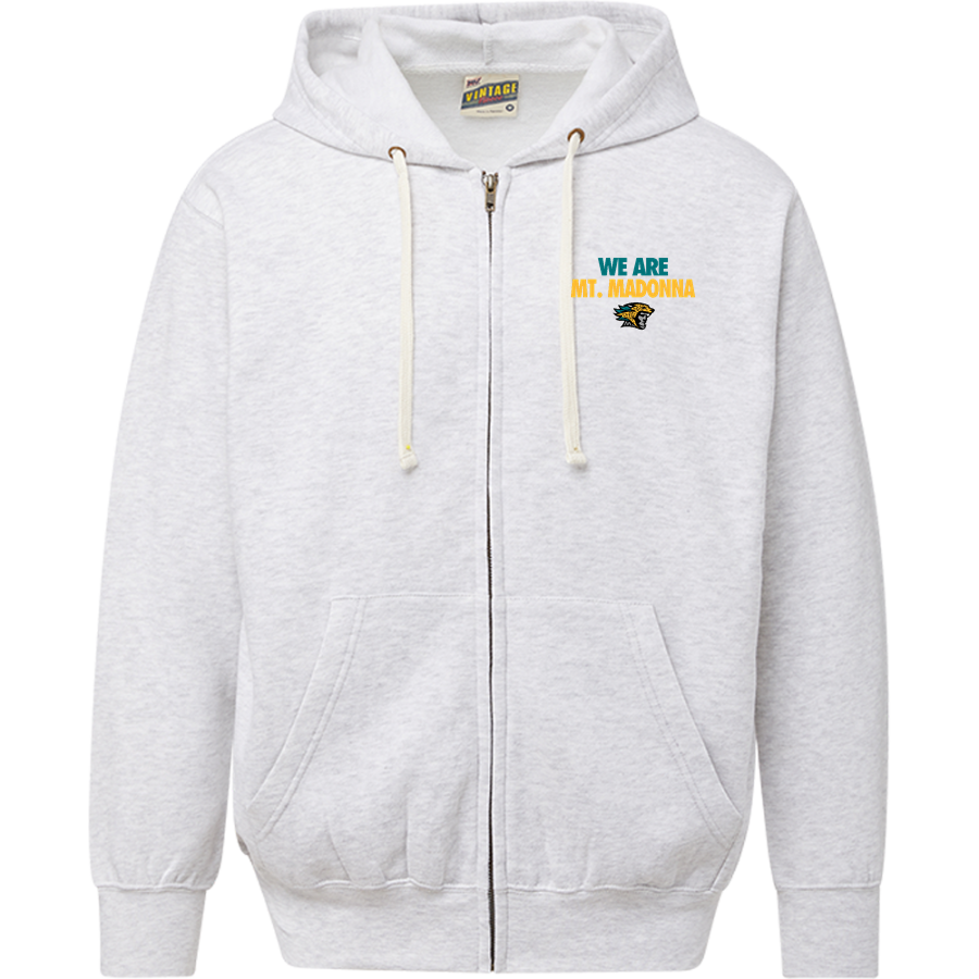 Mt. Madonna Jaguars <span class="pdp-name-mascot">Mt. Madonna High School Jaguars</span> MV Sport Men's Vintage Fleece Full-Zip Hoodie