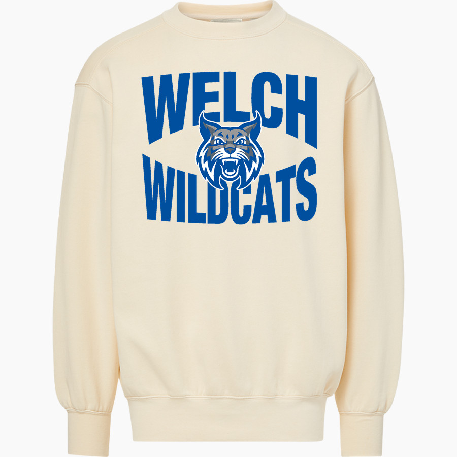 WELCH HIGH SCHOOL WILDCATS MV Sport Men's Coastal Color Crew